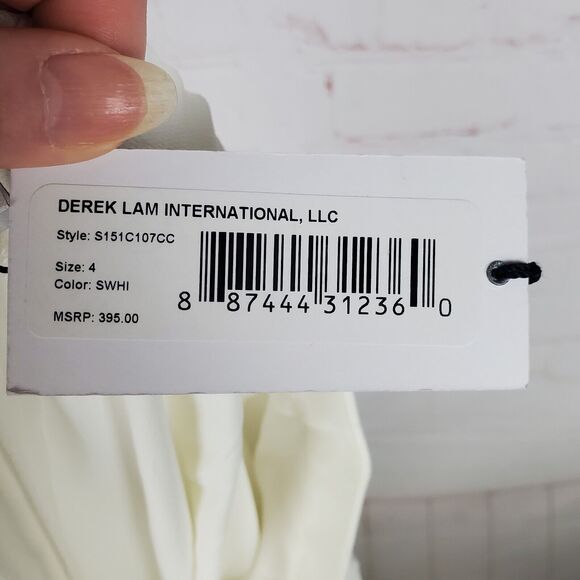 Derek Lam 10 Crosby Womens Pull On Crepe Pants Size 4 Cream Pleat Pockets Dress - Picture 12 of 16